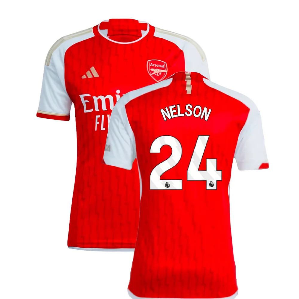 '23-'24 Arsenal Home Shirt (Nelson 24) Polyester Made By: Adidas Men's Red Xxl