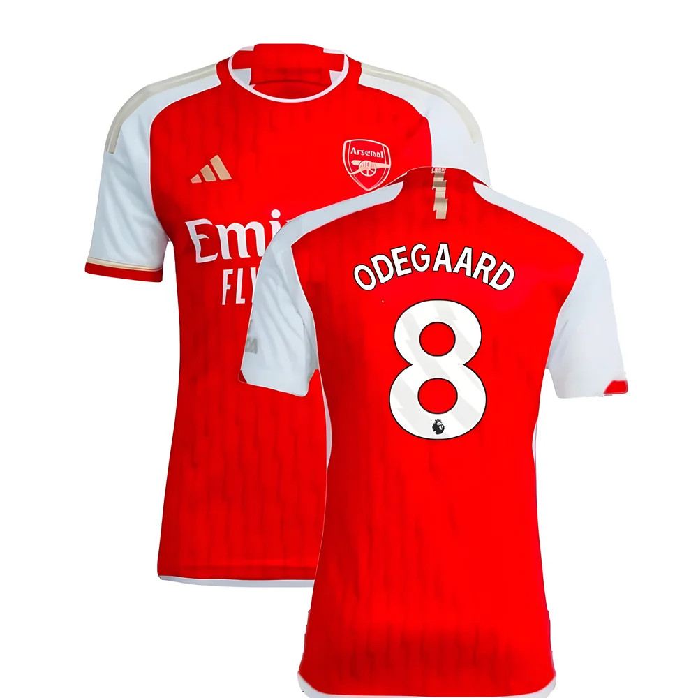 '23-'24 Arsenal Home Shirt (Odegaard 8) Polyester Made By: Adidas Men's Red Xxl
