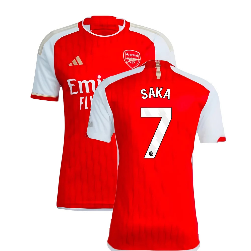 '23-'24 Arsenal Home Shirt (Saka 7) Polyester Made By: Adidas Men's Red Xxl