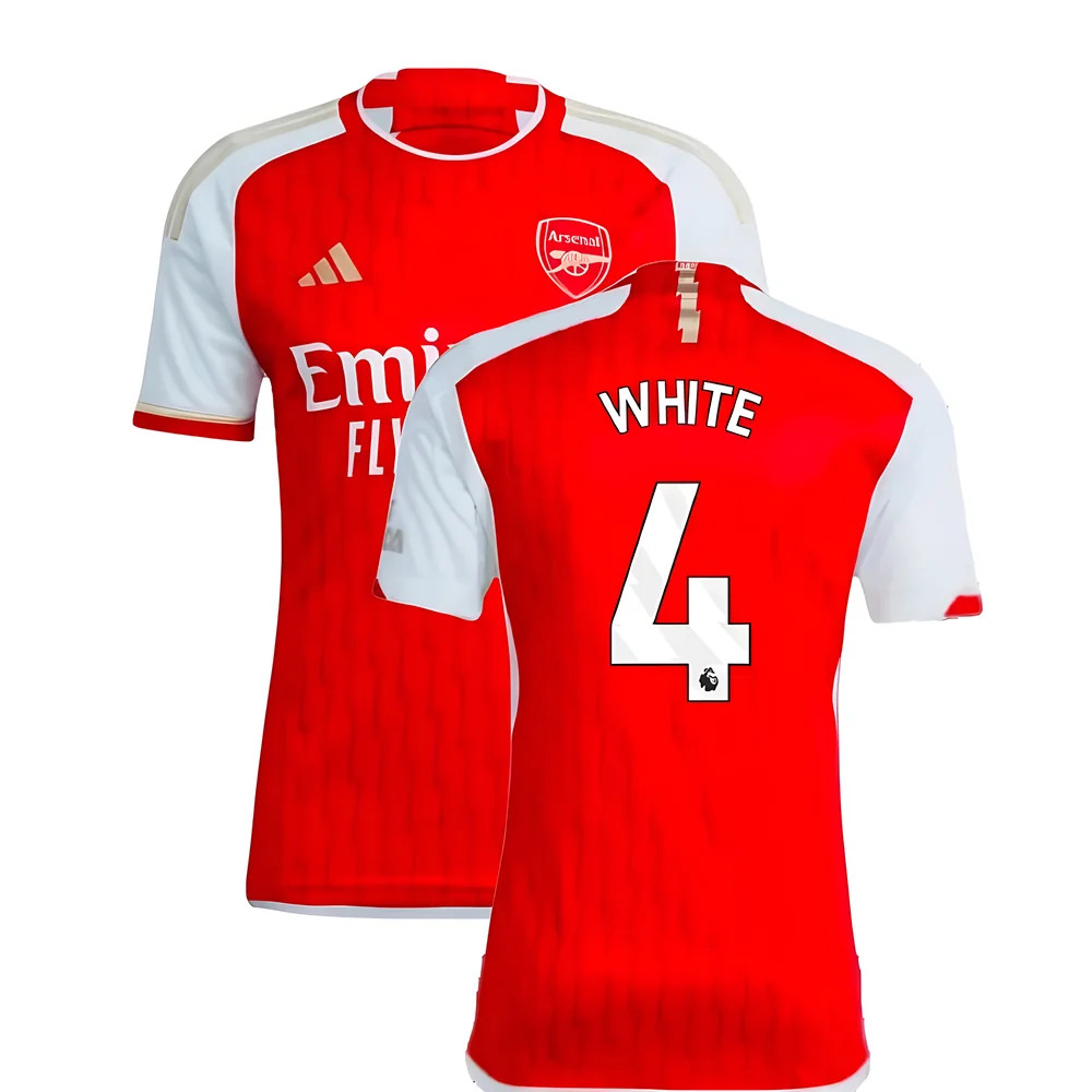 '23-'24 Arsenal Home Shirt ( 4) Polyester Made By: Adidas Men's White Xxl