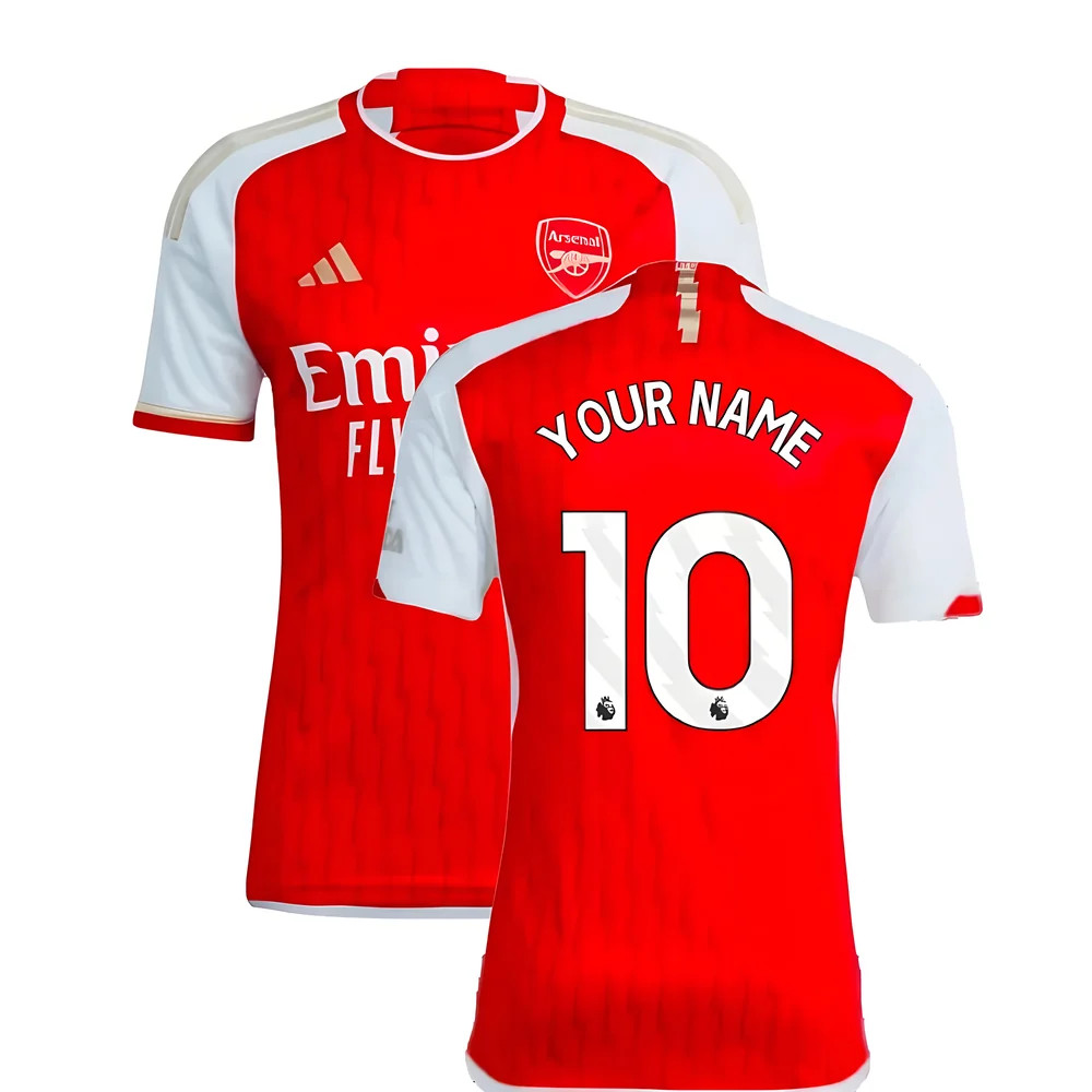 '23-'24 Arsenal Home Shirt (Your Name) Polyester Made By: Adidas Men's Red Xxl