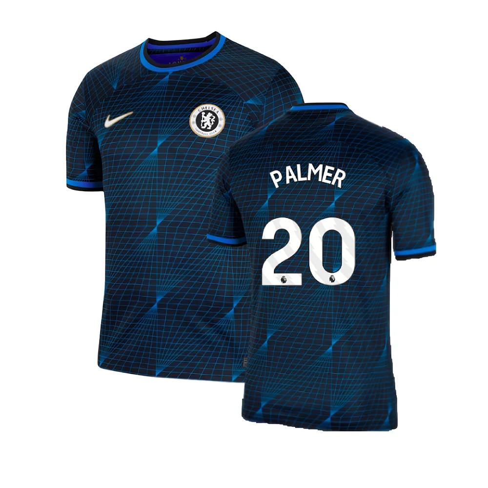 '23-'24 Chelsea Away Football Shirt (Palmer 20) Polyester Made By: Nike Men's Navy Small