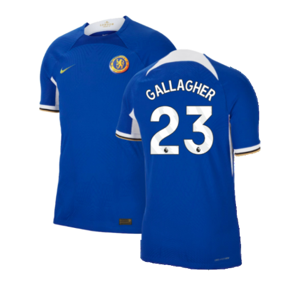 '23-'24 Chelsea Home Authentic Shirt (Gallagher 23) Polyester Conor Gallagher Made By: Nike Men's Blue 3XL