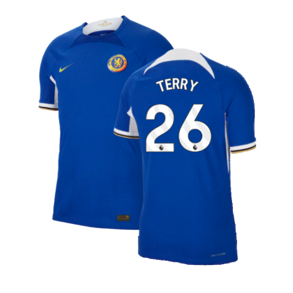 '23-'24 Chelsea Home Authentic Shirt (Terry 26) Polyester John Terry Made By: Nike Men's Blue 3XL