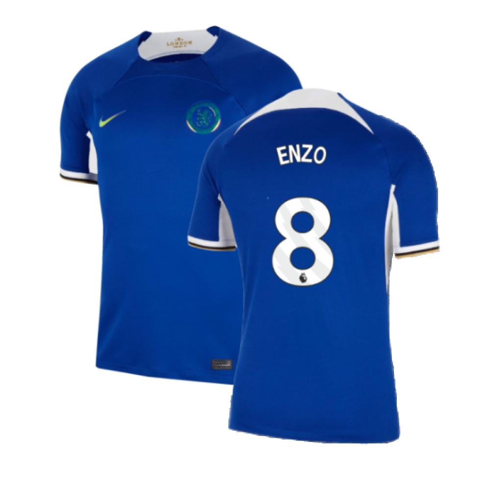 '23-'24 Chelsea Home Shirt (Enzo 8) Polyester Made By: Nike Men's Blue Small
