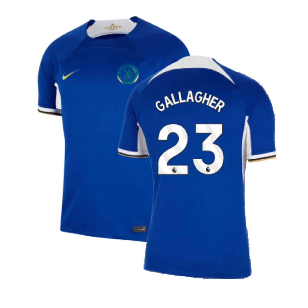 '23-'24 Chelsea Home Shirt (Gallagher 23) Polyester Conor Gallagher Made By: Nike Men's Blue Small