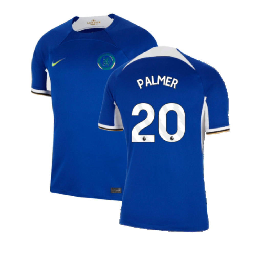 '23-'24 Chelsea Home Shirt (Palmer 20) Polyester Made By: Nike Men's Blue Small