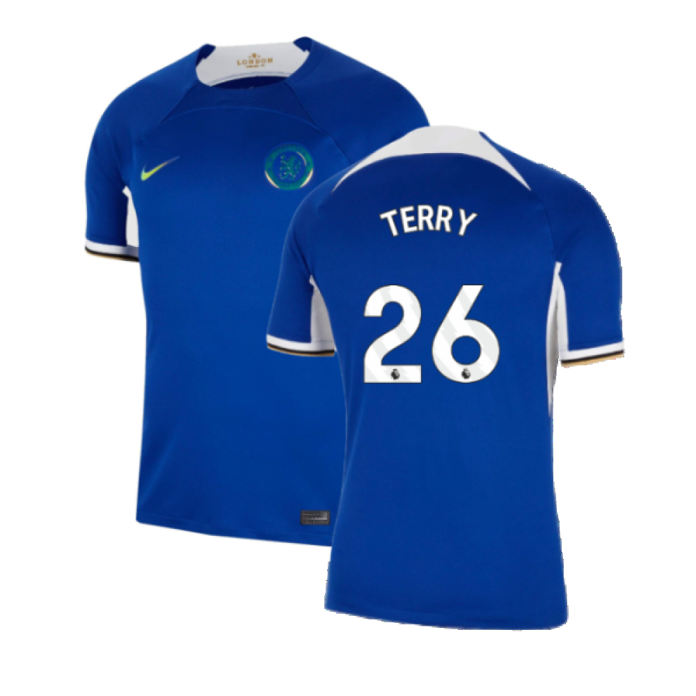 '23-'24 Chelsea Home Shirt (Terry 26) Polyester John Terry Made By: Nike Men's Blue Small