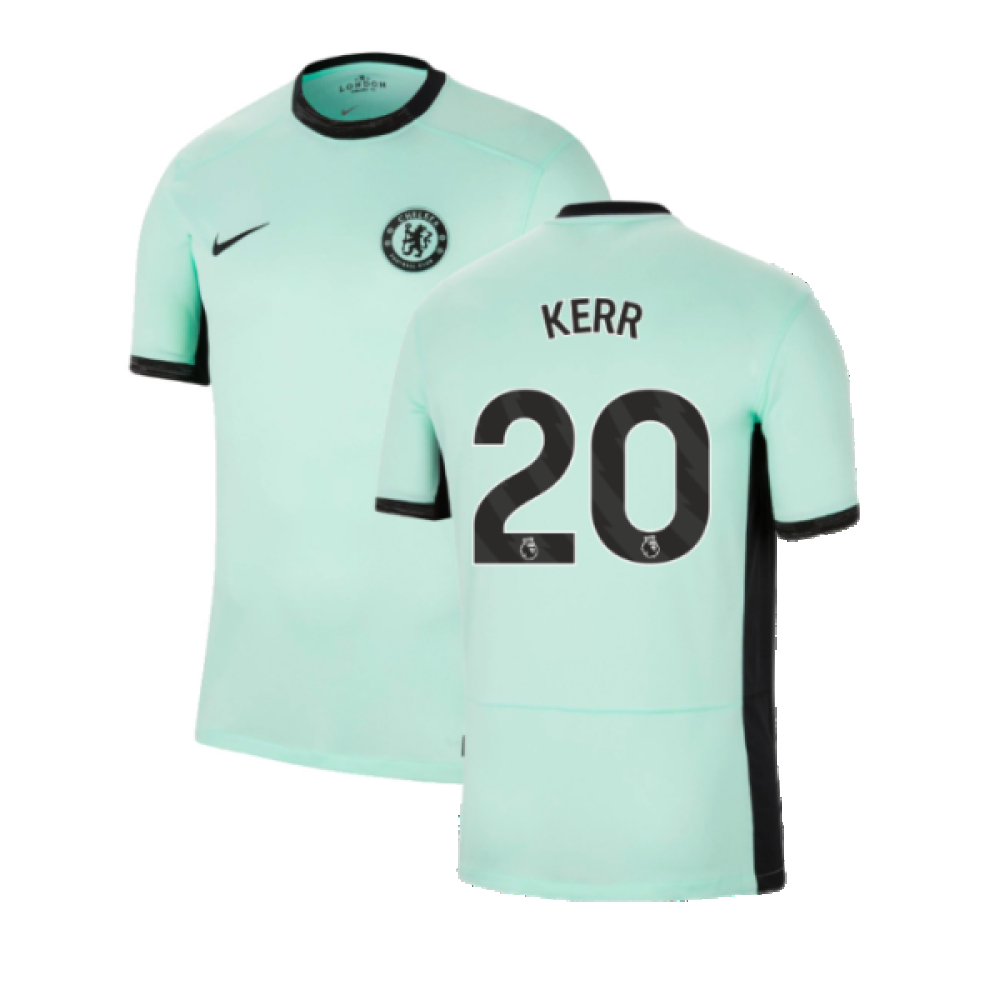 '23-'24 Chelsea Third Shirt (Kerr 20) Polyester Made By: Nike Men's Green Medium