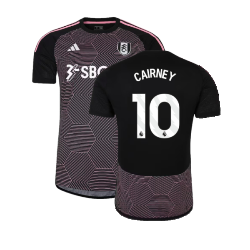 '23-'24 Fulham Third Shirt (Cairney 10) Polyester Made By: Adidas Men's Black Small