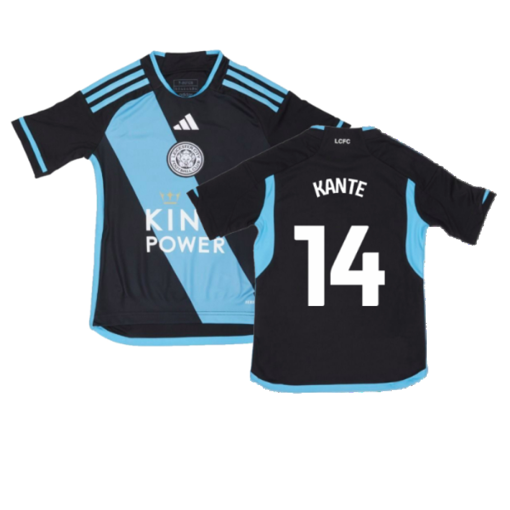 '23-'24 Leicester City Away Shirt (Kante 14) Polyester Made By: Adidas Men's Black Medium