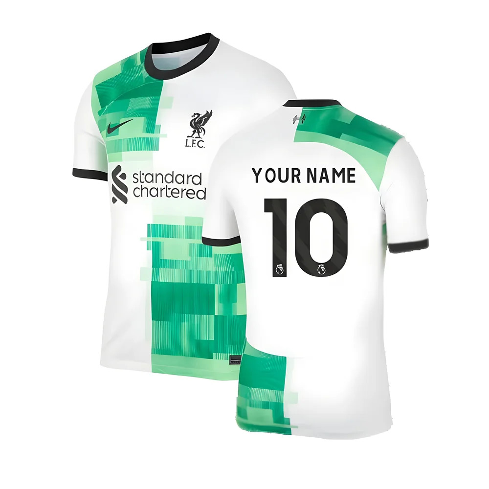 '23-'24 Liverpool Away Shirt (Your Name) Polyester Made By: Nike Men's White Small