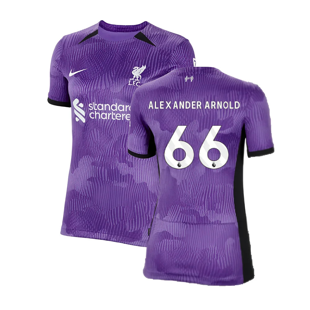 '23-'24 Liverpool Third Shirt () (Alexander Arnold 66) Polyester Trent Alexander-Arnold Made By: Nike Women's Purple Xxl
