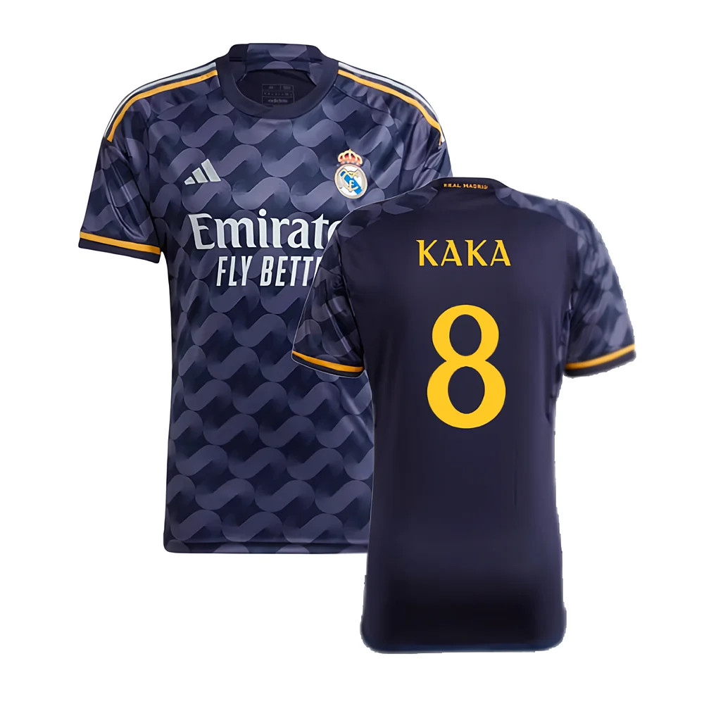 '23-'24 Real Madrid Away Shirt (Kaka 8) Polyester Made By: Adidas Men's Navy Medium