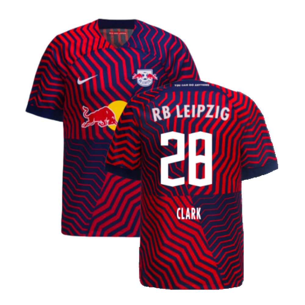 2023-2024 red bull leipzig away shirt (clark 28)