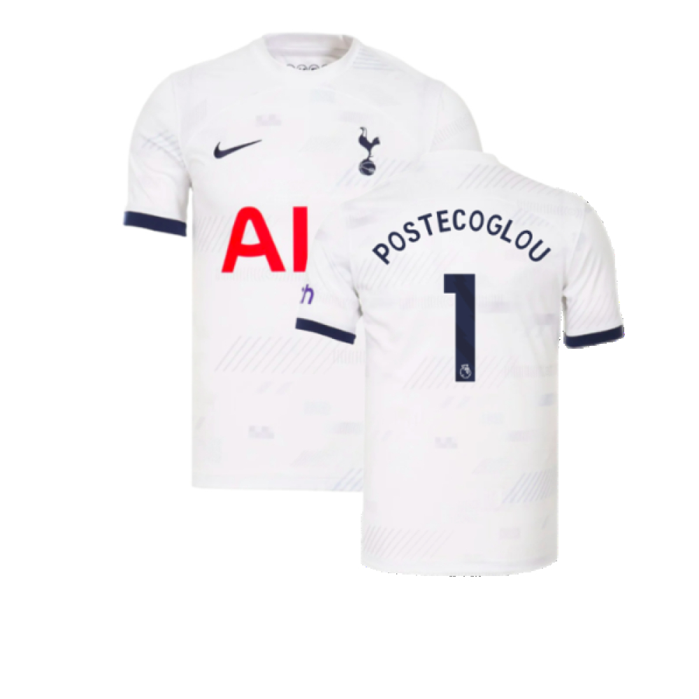 '23-'24 Tottenham Hotspur Home Shirt (Postecoglou 1) Polyester Made By: Nike Men's White Extra Small