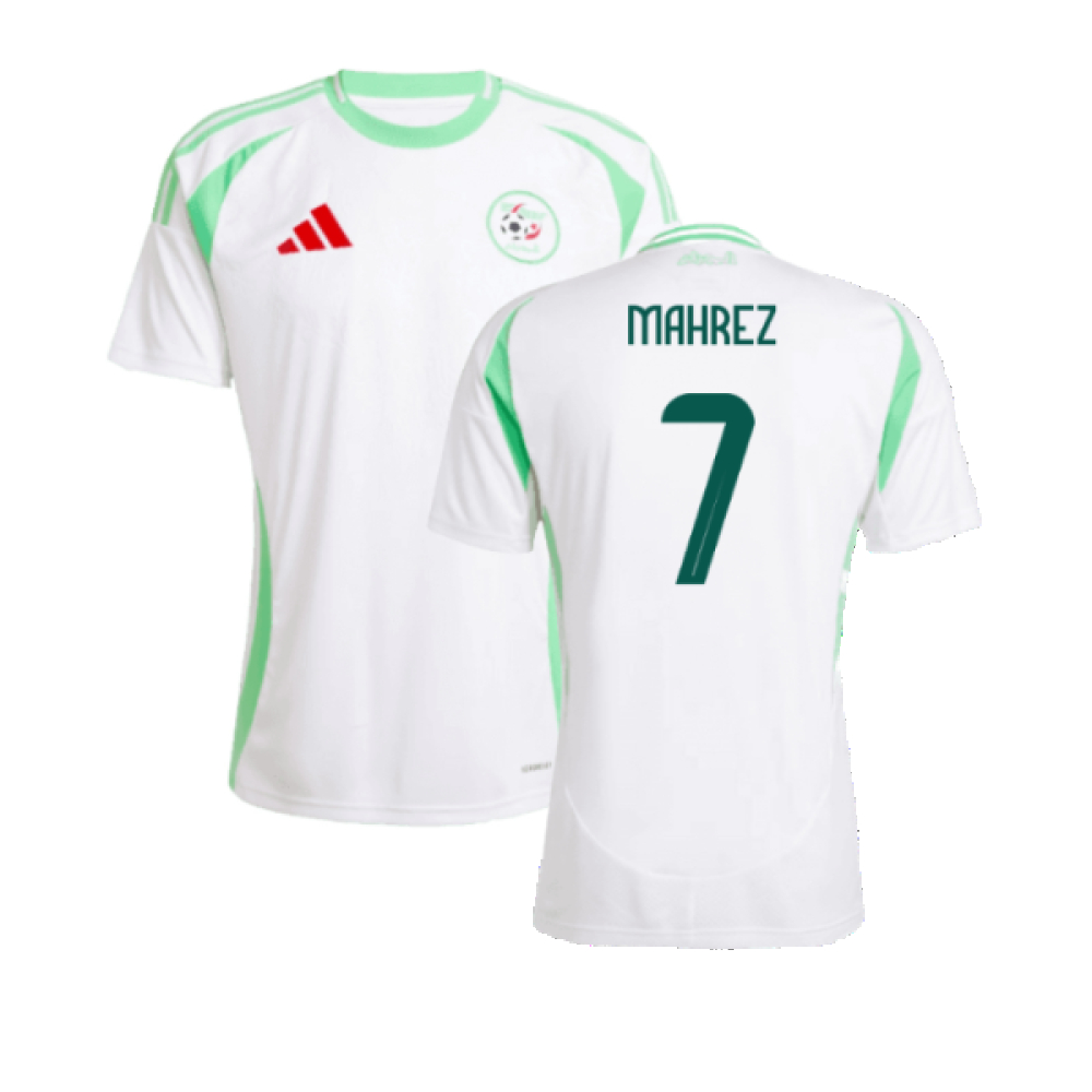 '24-'25 Algeria Home Shirt (Mahrez 7) Polyester Made By: Adidas Men's White Medium