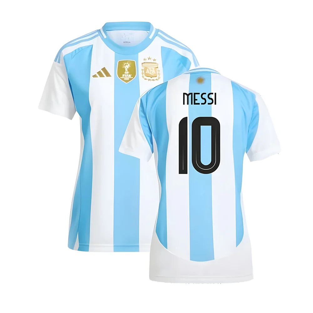 '24-'25 Argentina Home Shirt () (Messi 10) Polyester Lionel Messi Made By: Adidas Women's Blue Xxl