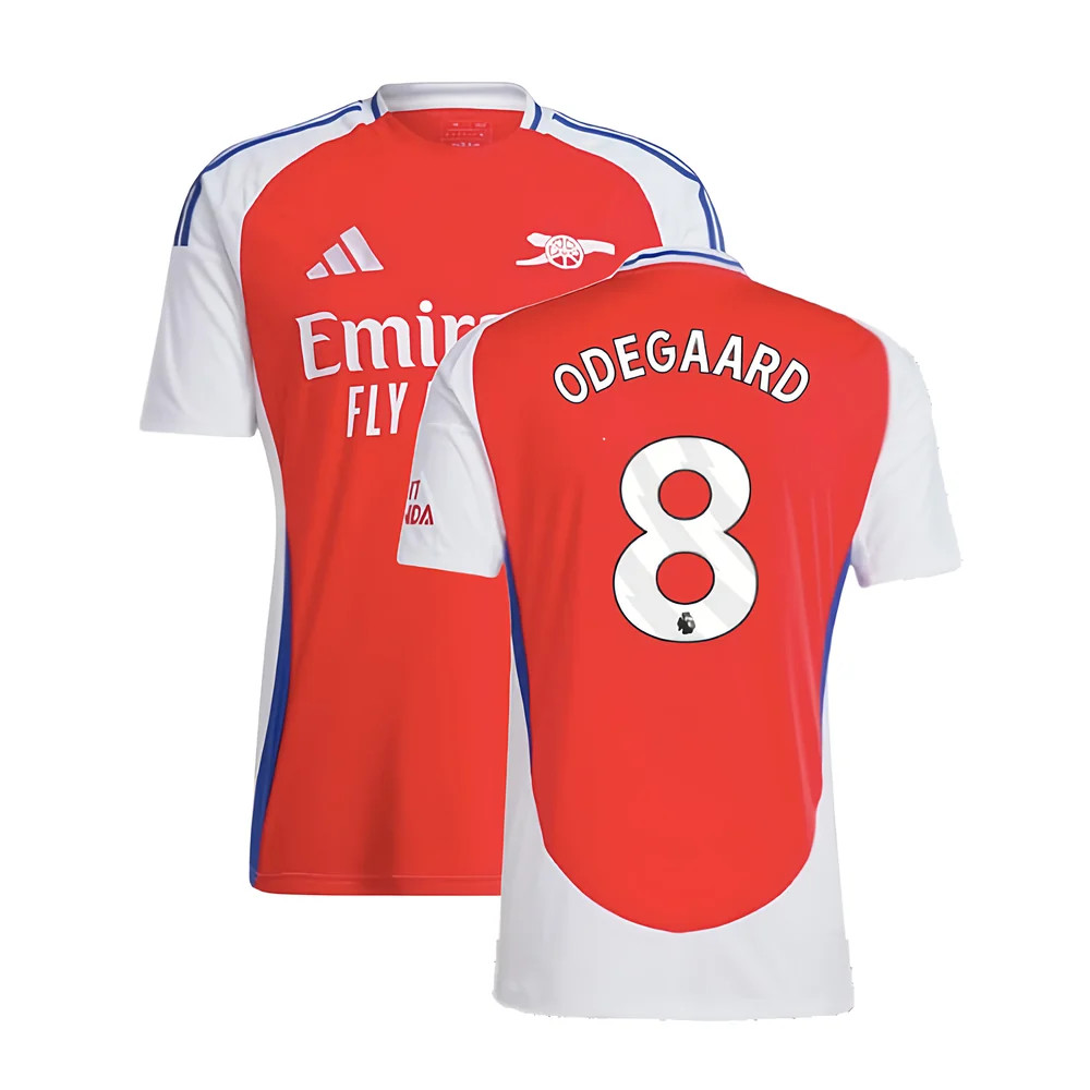 '24-'25 Arsenal Home Shirt (Odegaard 8) Polyester Made By: Adidas Men's Red 3XL