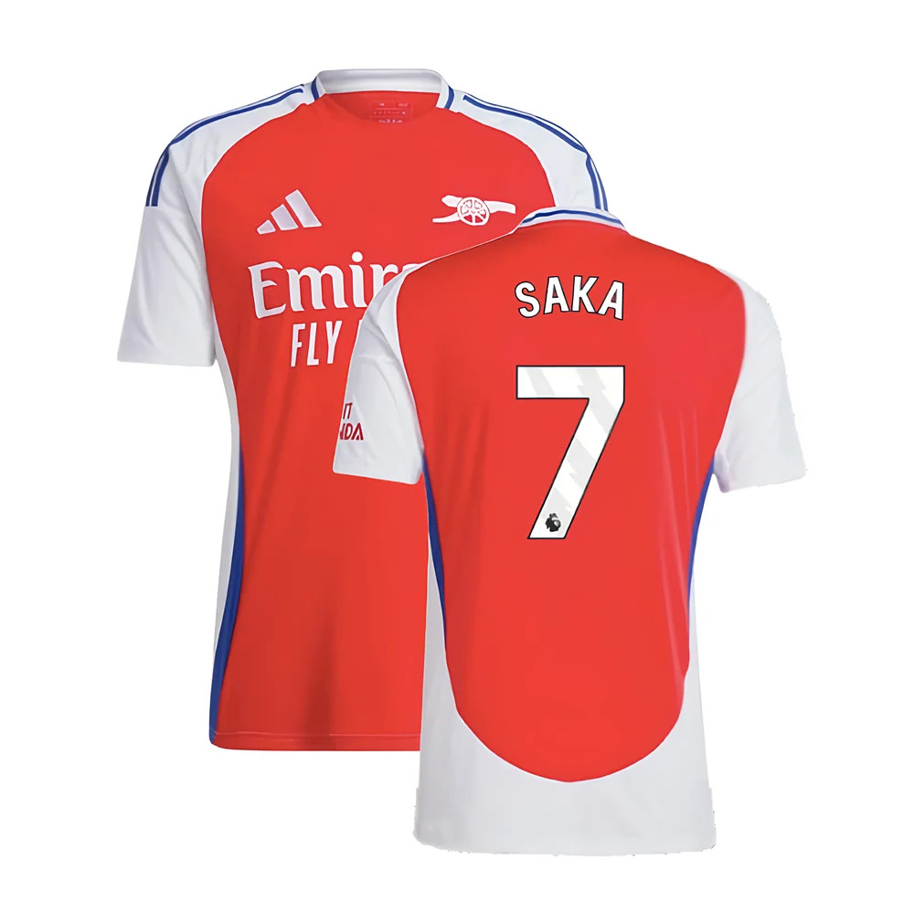 '24-'25 Arsenal Home Shirt (Saka 7) Polyester Made By: Adidas Men's Red Xxl