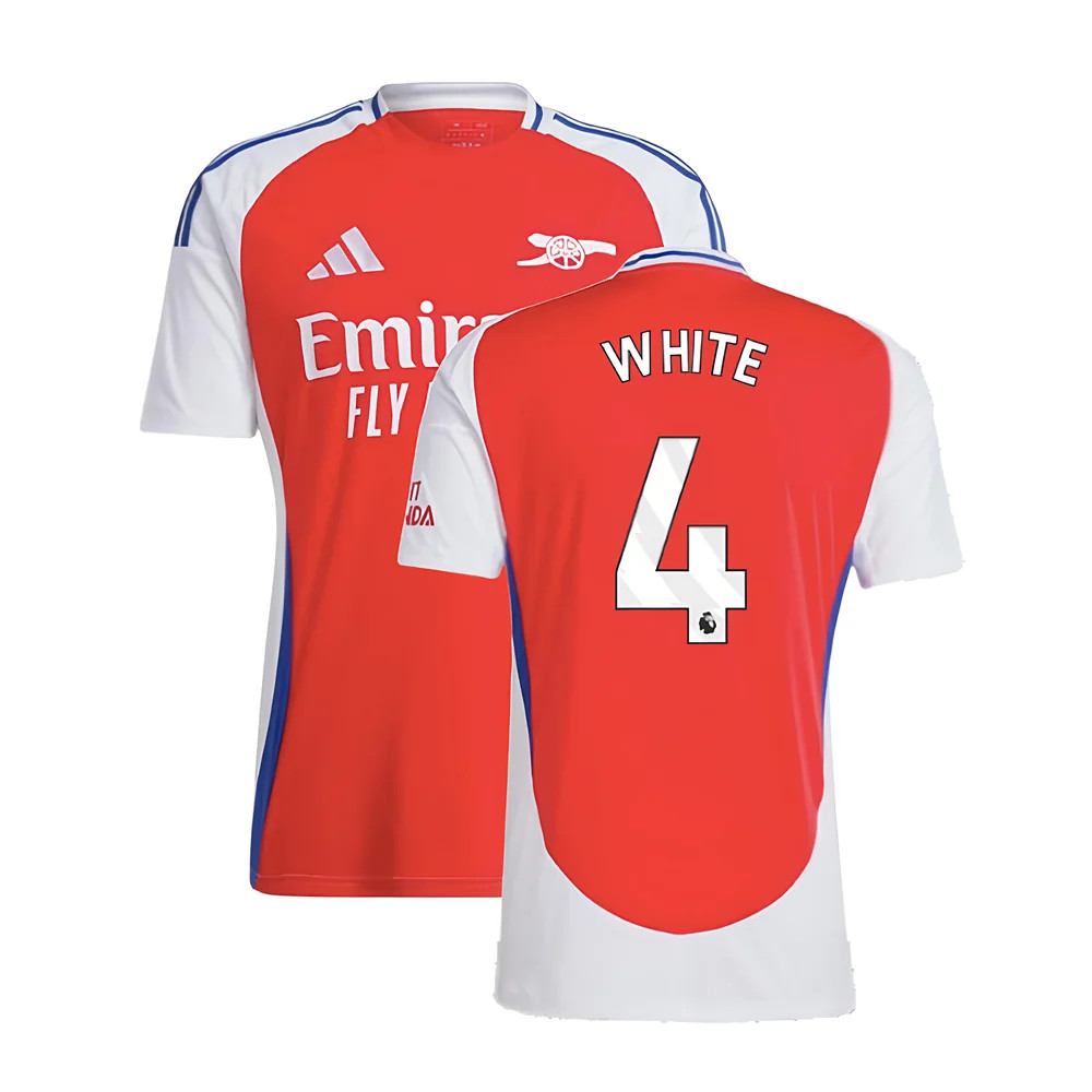 '24-'25 Arsenal Home Shirt ( 4) Polyester Made By: Adidas Men's White 3XL