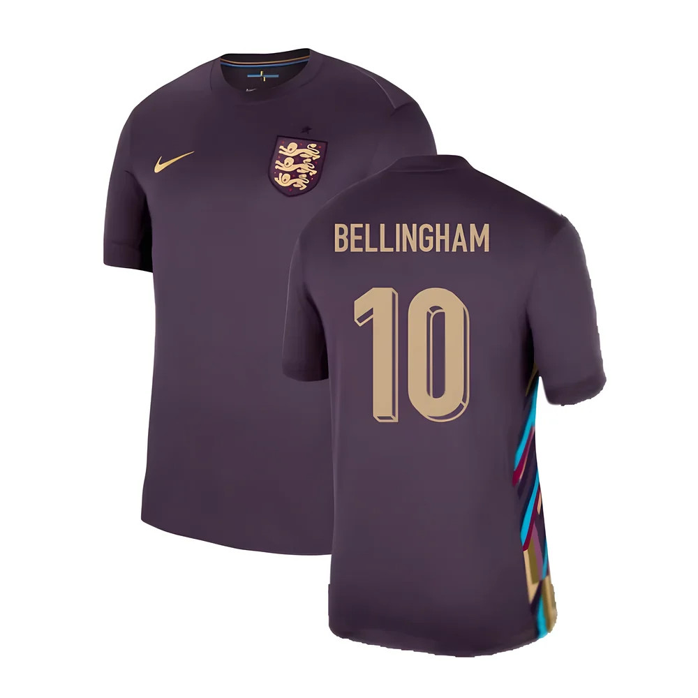 '24-'25 England Away Shirt (Bellingham 10) Polyester Made By: Nike Men's Navy Extra Large