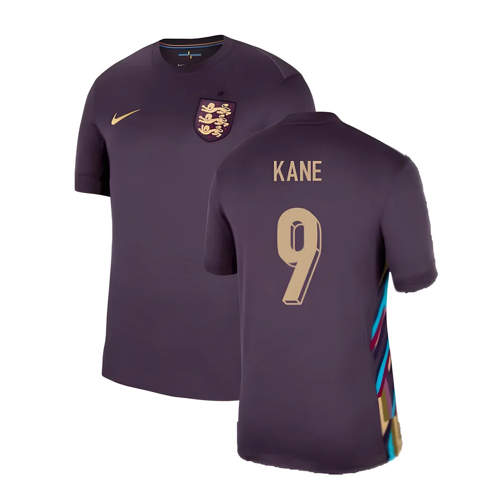 '24-'25 England Away Shirt (Kane 9) Polyester Made By: Nike Men's Navy Small