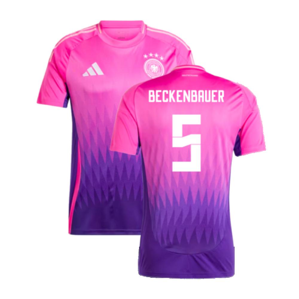 '24-'25 Germany Away Shirt (Beckenbauer 5) Polyester Made By: Adidas Men's Pink Medium