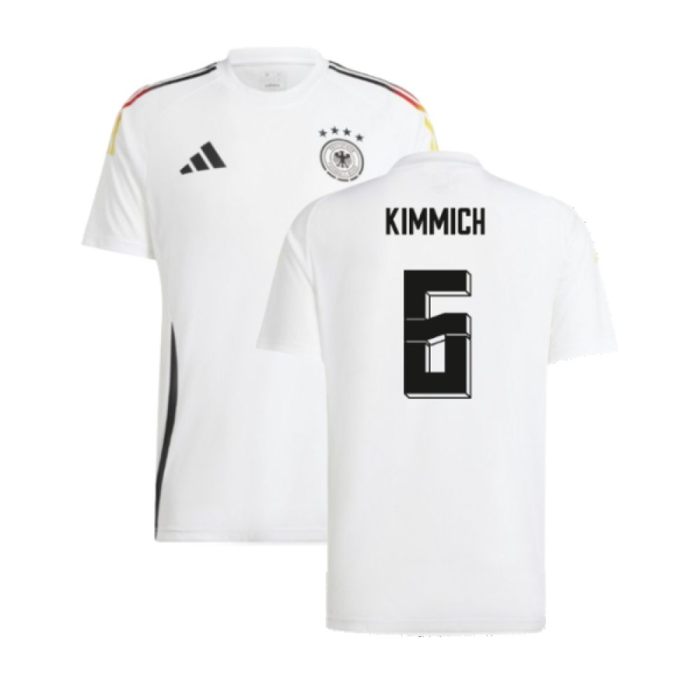 '24-'25 Germany Home Fan Shirt (Kimmich 6) Polyester Made By: Adidas Men's White Xxl