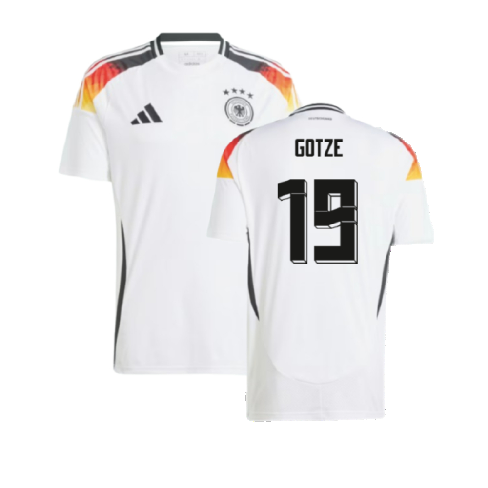 '24-'25 Germany Home Shirt (Gotze 19) Polyester Made By: Adidas Men's White Xxl