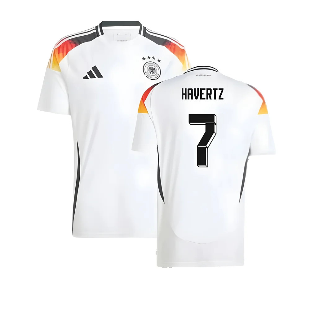 '24-'25 Germany Home Shirt (Havertz 7) Polyester Made By: Adidas Men's White Small