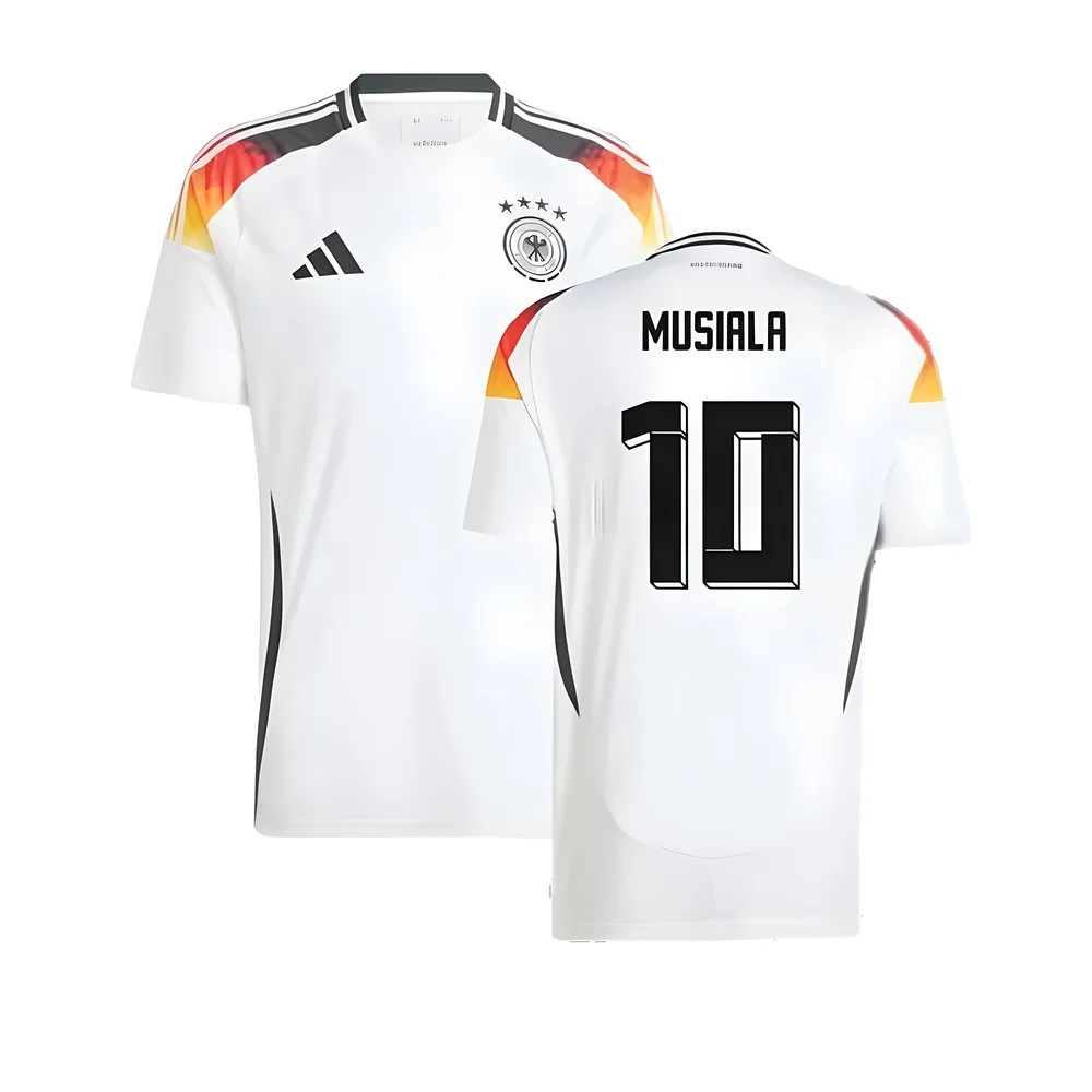 '24-'25 Germany Home Shirt (Musiala 10) Polyester Made By: Adidas Men's White Xxl