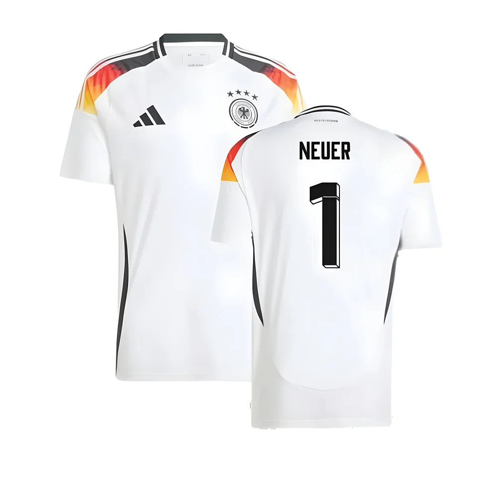 '24-'25 Germany Home Shirt (Neuer 1) Polyester Made By: Adidas Men's White Small