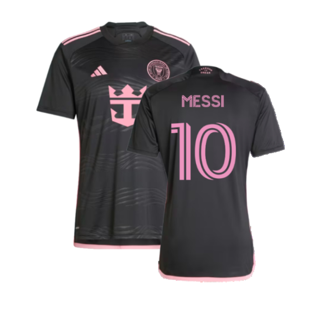 '24-'25 Inter Miami Away Shirt (Messi 10) Polyester Made By: Adidas Men's Black Medium