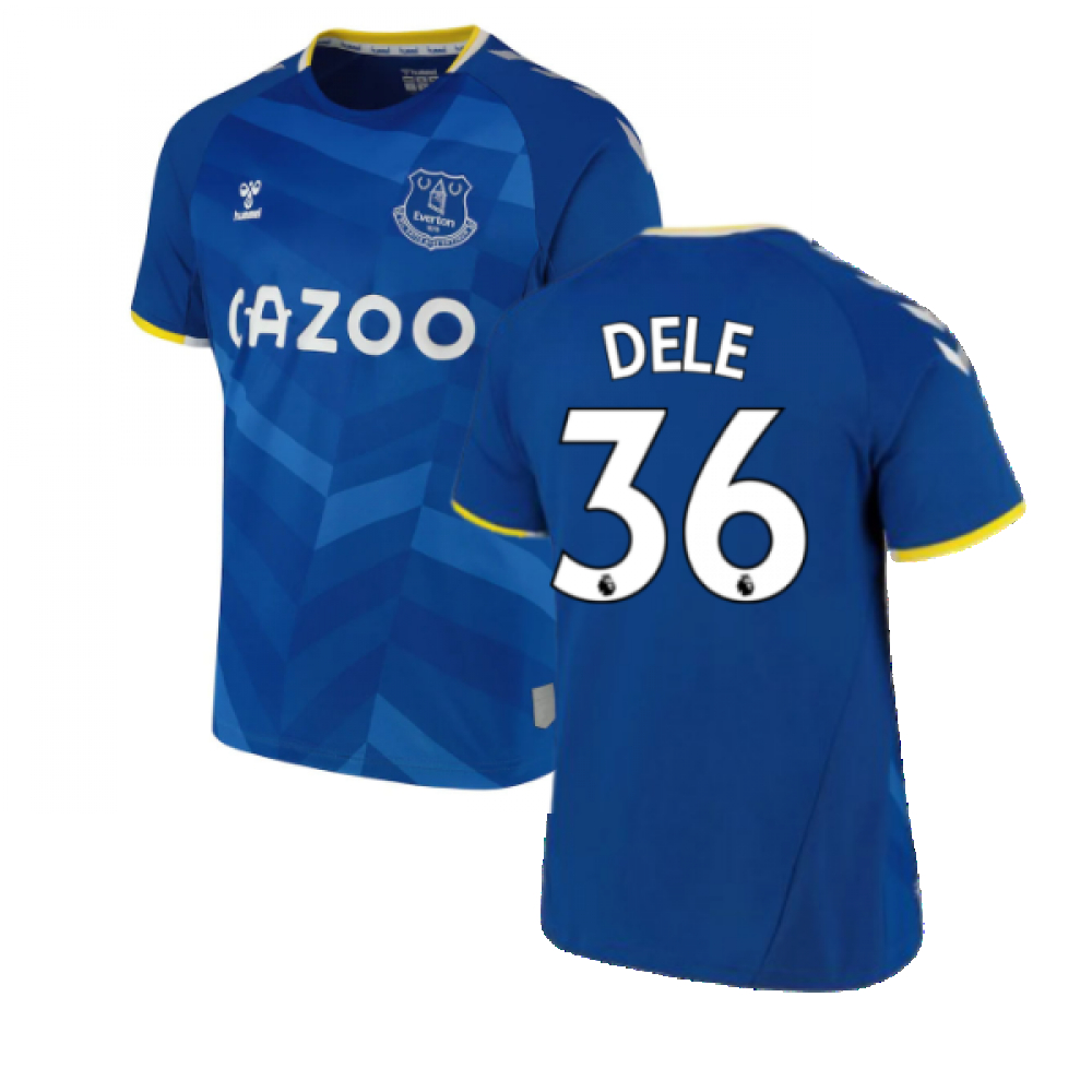 '21-'22 Everton Home Shirt (Dele 36) Polyester Dele Alli Made By: Umbro Men's Blue 3XL