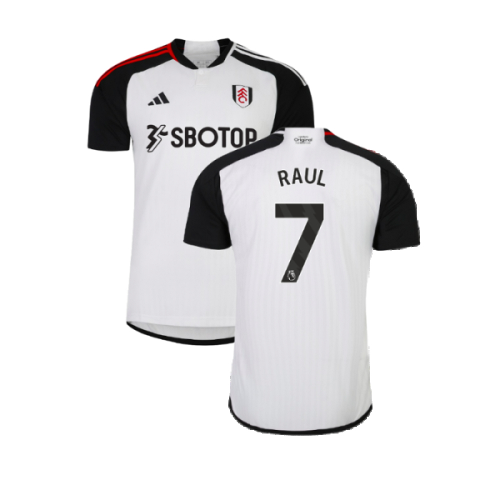 '23-'24 Fulham Home Shirt (Raul 7) Polyester Made By: Adidas Men's White Xxl
