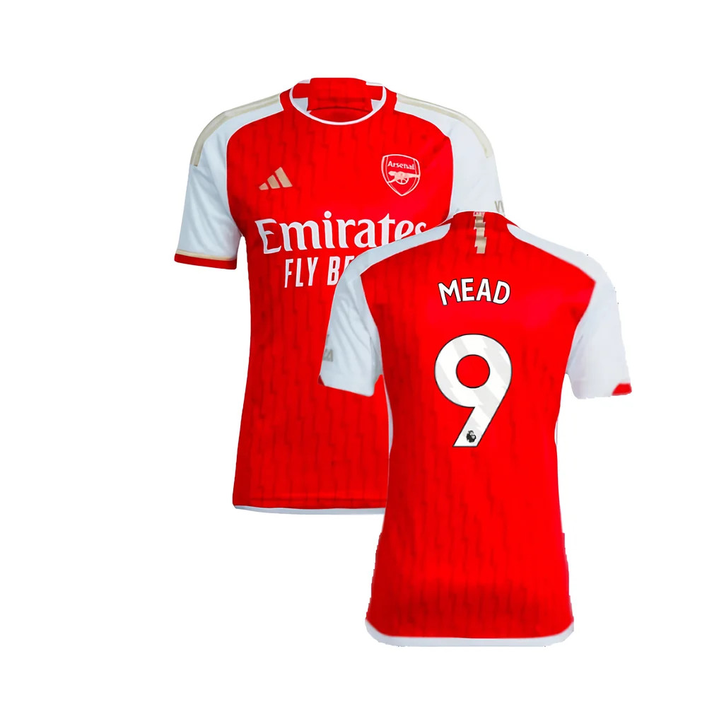 '23-'24 Arsenal Home Shirt (Mead 9) Polyester Made By: Adidas Men's Red Xxl