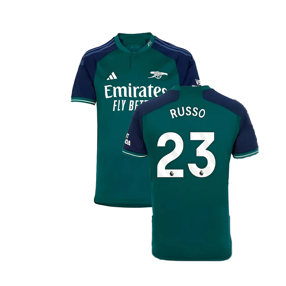 '23-'24 Arsenal Third Shirt (Russo 23) Polyester Made By: Adidas Men's Green 3XL