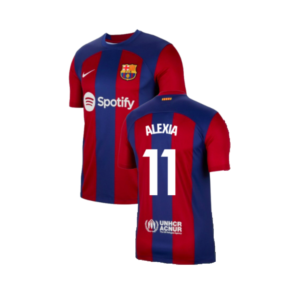 '23-'24 Barcelona Home Shirt (Alexia 11) Polyester Made By: Nike Men's Red Xxl