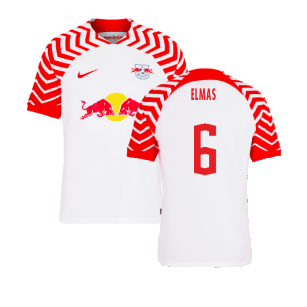 '23-'24 Bull Leipzig Home Shirt (Elmas 6) Polyester Made By: Nike Men's Red Large