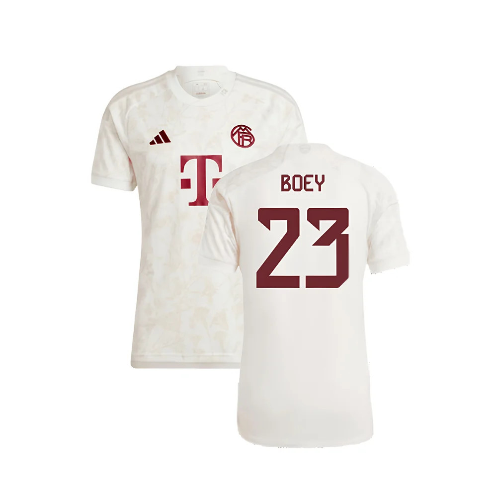 '23-'24 Bayern Munich Third Shirt (Boey 23) Polyester Made By: Adidas Men's White 3XL