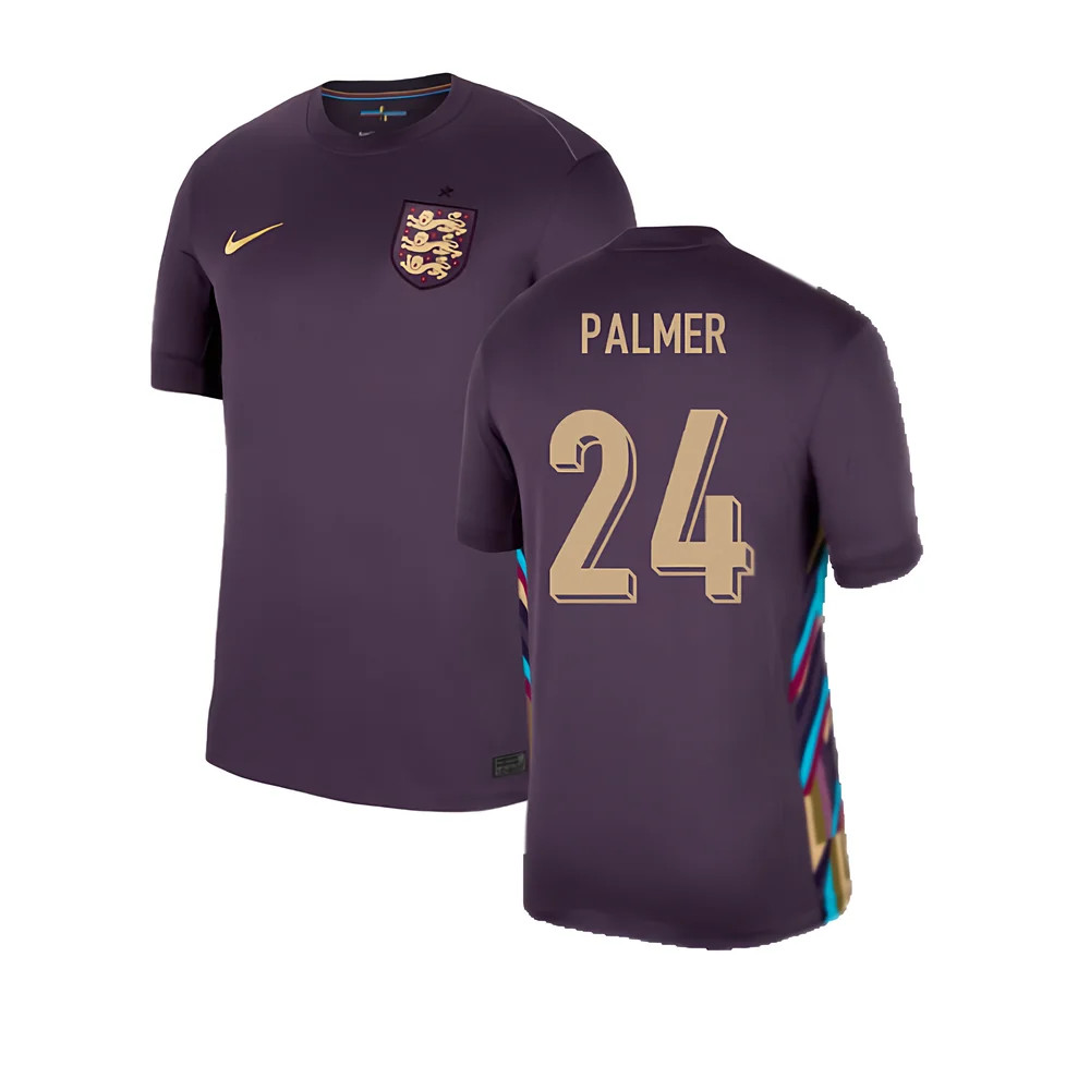'24-'25 England Away Shirt (Palmer 24) Polyester Made By: Nike Men's Navy Extra Large