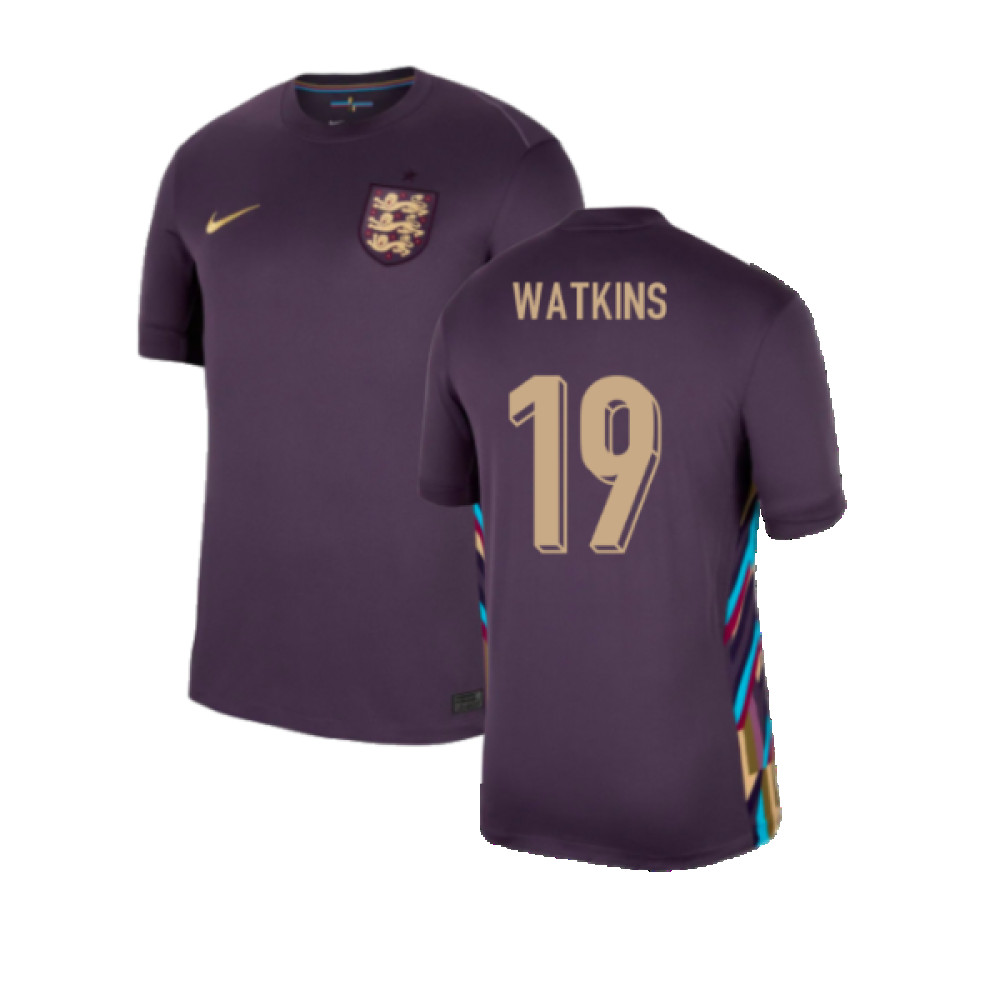 '24-'25 England Away Shirt (Watkins 19) Polyester Made By: Nike Men's Navy Extra Large