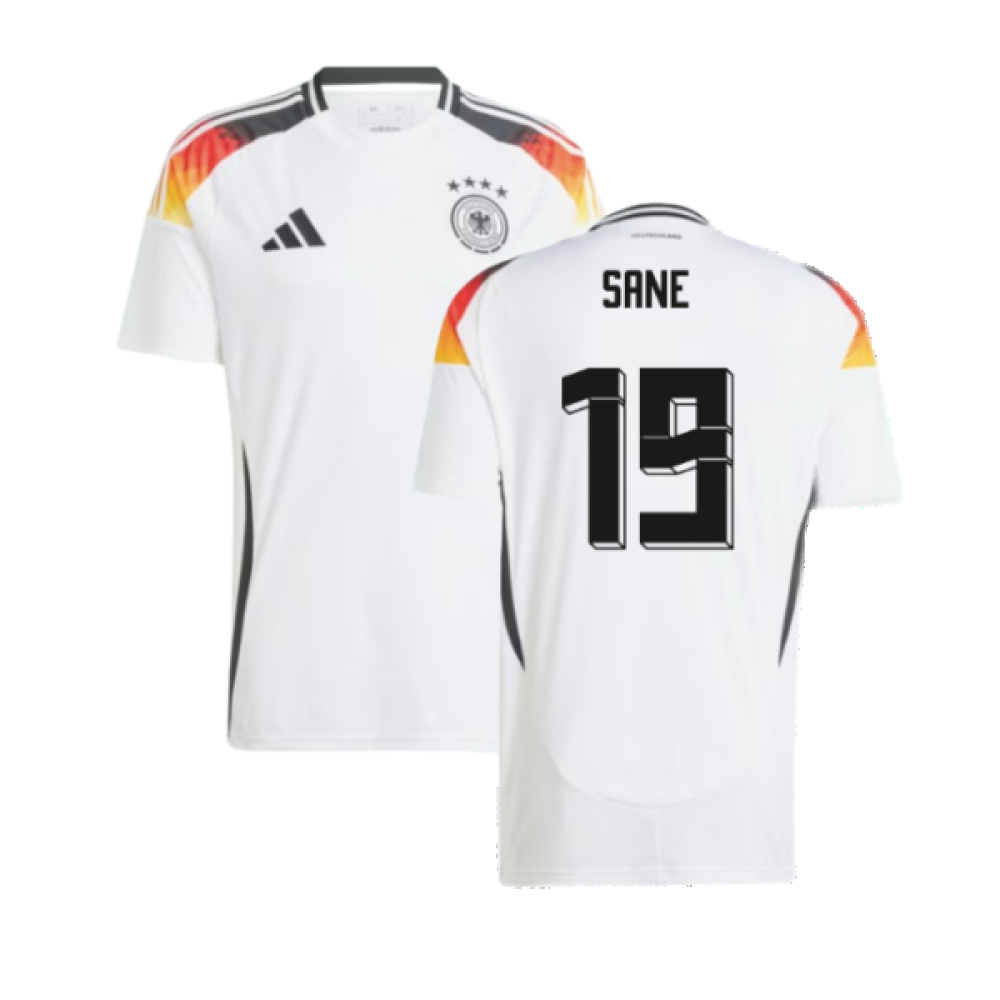 '24-'25 Germany Home Shirt (Sane 19) Polyester Made By: Adidas Men's White Xxl