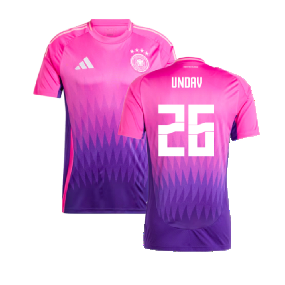 '24-'25 Germany Away Shirt (Undav 26) Polyester Made By: Adidas Men's Pink Xxl