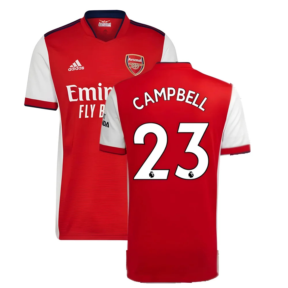 '21-'22 Arsenal Home Shirt (Campbell 23) Polyester Sol Campbell Made By: Adidas Men's Red Xxl