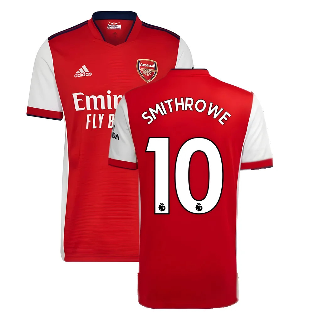 '21-'22 Arsenal Home Shirt (Smith Rowe 10) Polyester Emile Smith Rowe Made By: Adidas Men's Red Xxl