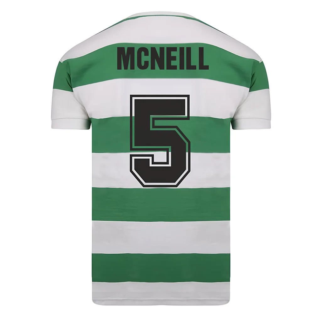 Celtic 1967 European Cup Winners Retro Shirt (Mcneill 5) Polyester Billy Mcneill Made By: Score Draw Men's Green Large