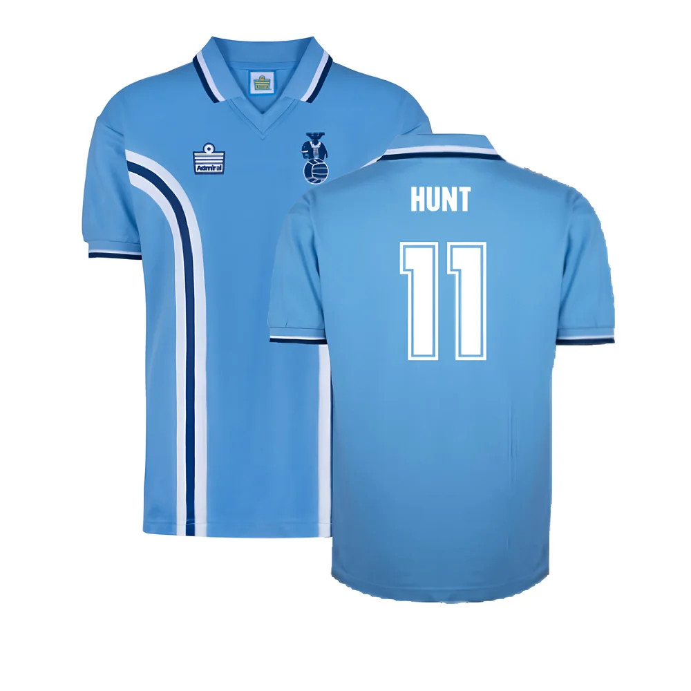 Coventry 1978 Admiral Retro Football Shirt (Hunt 11) Polyester Made By: Score Draw Men's Blue Large