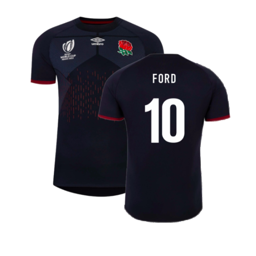 England Rwc 2023 Rugby Alternate Jersey (Ford 10) Polyester Made By: Umbro Men's Navy Xxl